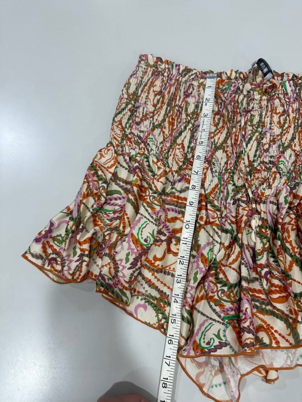 Zara Multicolor Floral Print Ruffle Shorts - Picture 6 of 6
